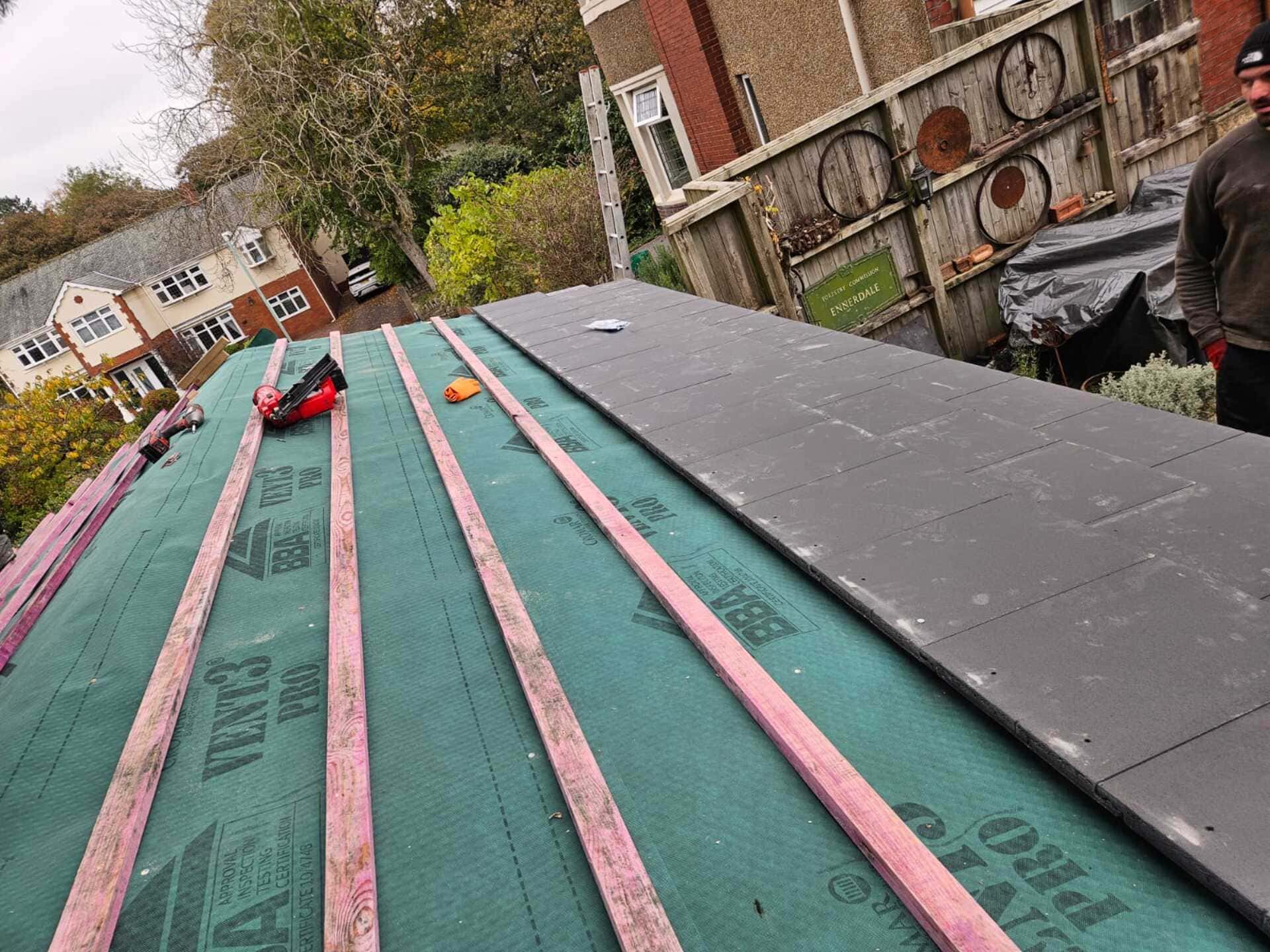 New roof baton and felt 13 New roof baton and felt 13